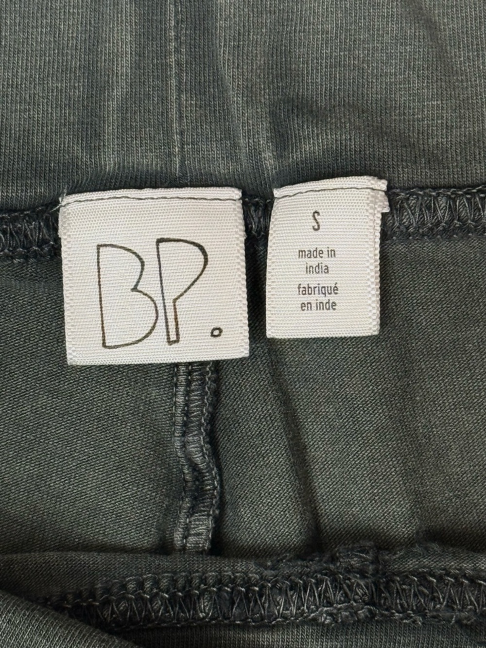 BP Nordstrom Seamed Panel Leggings Burnout Green Ponte Leggings Small - Picture 4 of 5